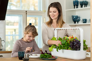 Click & Grow Indoor Herb Garden Kit With Grow Light