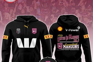 Discover the Ultimate Queensland Maroons Specialized 2024 Black Version Hoodie, Jogger, and Cap