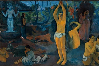 “Where Do We Come From? What Are We? Where Are We Going?” was painted by French artist Paul Gauguin from 1897 to 1898.
