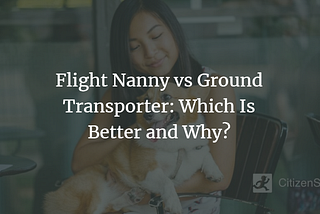 Flight Nanny vs Ground Transporter: Which Is Better and Why?
