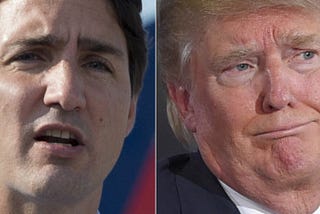 Trump and Trudeau on Twitter