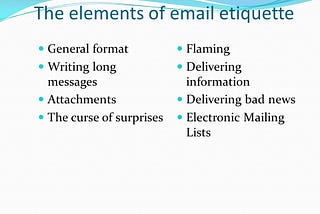 What are the Key Elements of Email Etiquette: Top Tips!