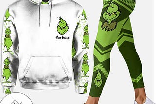 The Grinch Hoodie & Leggings Set: Get Cozy with Holiday Mischief