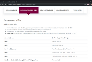 How to Enroll in Courses at McMaster University: Part 1