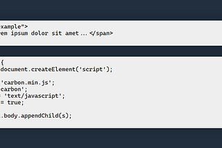 Carbon: Basic Syntax Highlighting with Zero Overhead Using JavaScript