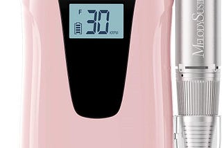 MelodySusie Ponceuse pour Ongles Professionnelle, Lime à Ongles Électrique Rechargeable 30000 tr/min, SC320D Ponceuse à Ongles Sans Fil pour Ongles en Gel Acrylique, Manucure et Pédicure, Rose