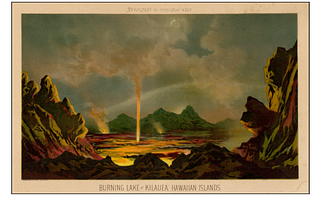 Jules Tavernier’s first Hawaii volcano paintings