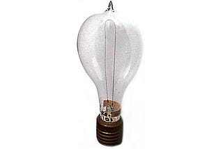 An antique lightbulb