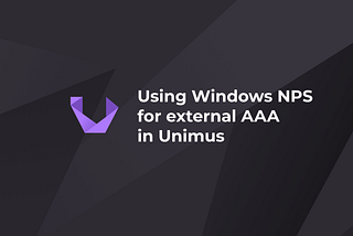 Using Windows Server NPS for AAA in Unimus