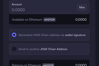 Bridger vos tokens DYDX vers Cosmos