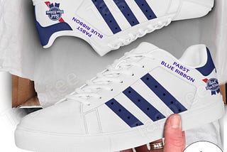 Pabst Blue Ribbon Logo Stan Smith Shoes: Miushop Exclusive Brew Crew Style