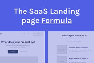 The Step-by-Step SaaS Landing page Formula [2019 edition]