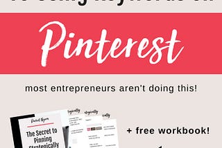 The Secret to Using Keywords on Pinterest