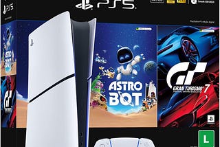 🎮 Console PlayStation®5 Edição Digital 825GB — ASTRO BOT 4 e Gran Turismo 7: potência, velocidade…