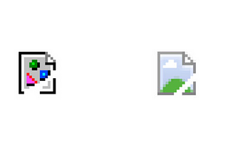 Broken image icons