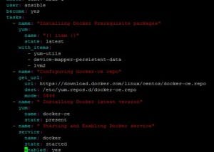 Installing Docker using Ansible playbook in CentOS7