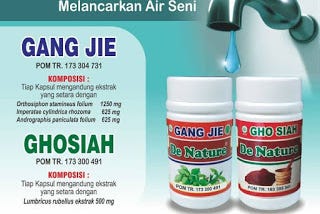 Cara pakai obat gang jie gho siah De Nature