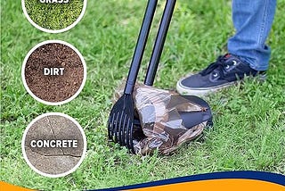 Arm & Hammer Pooper Scooper Swivel Bin & Rake Dog Poop Scooper, Black (2 Scented Waste Bags Included)