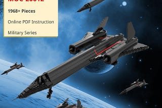 MILITARY MOC-20612 SR-71 Blackbird by HeatproofNut MOCBRICKLAND