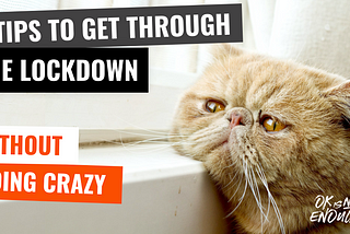 6 Tips To Get Through The Social Distancing Lockdown Without Going Crazy.