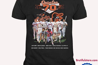 Baltimore Orioles Baseball All Team Player Signature Graphics Design T Shirt
