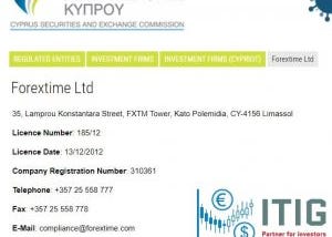 FXTM EU CySEC regulation