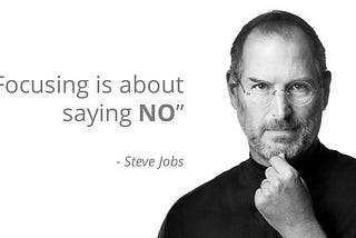 Focusing is About Saying No