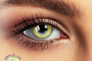 Edge Yellow-Green Colored Contact Lenses