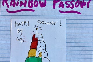 A Rainbow Passover, Celebrating Diversity, Difference & Hope, Everlasting.