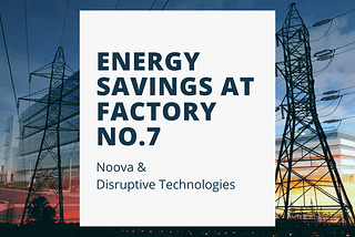 Energy Savings with Noova & Disruptive Technologies at Factory №7
