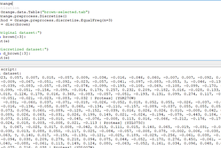 Data Preprocessing with Orange tool