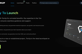 TonUP: Nurturing High-Potential Cryptocurrencies through a Launchpad on the TON Blockchain