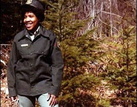 A Black Woman Who Tried To Survive In The Dark, White Forest