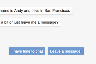 Building a Conversational Interface
