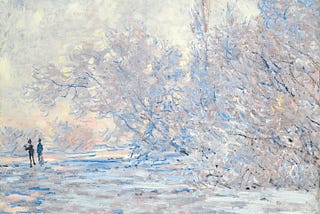 Le Givre À Giverny (1885) by Claude Monet