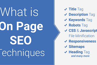 What is On Page SEO? How to Optimize Web Page