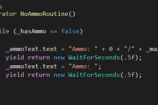 2D Shooter: Tweaking the Ammo Display