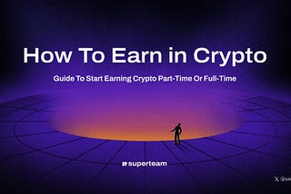 Earning in Crypto