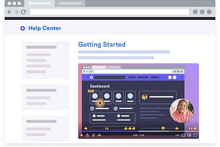 Example of a Loom video embedded in a Help Center article