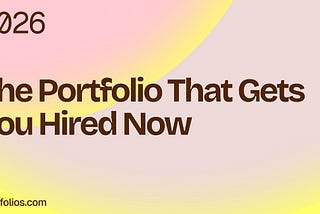 The Portfolio That Gets You Hired Now