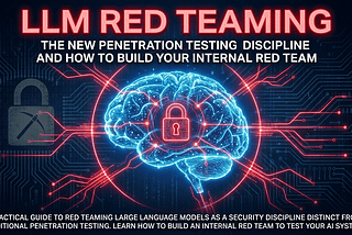 LLM Red Teaming: The New Penetration Testing Discipline and How to Build Your Internal Red Team