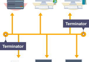 bus network topology and Types of bus network topology