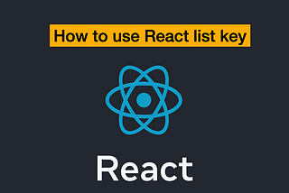 How to use React list key