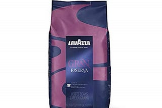 Lavazza Gran Riserva Whole Bean Coffee Blend, Dark Espresso Roast, 2.2-Pound Bag Authentic Italian