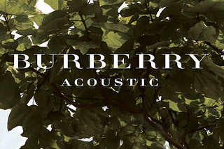 Burberry Acoustics Campaign, PC: redbrick.me