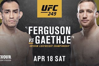 UFC 249 and all other UFC events postponed until further notice