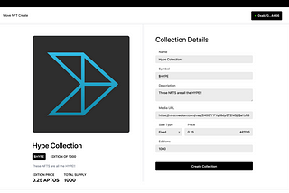Deploying an NFT collection on Aptos