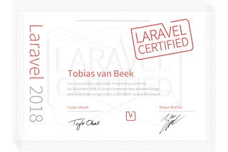 Laravel certification