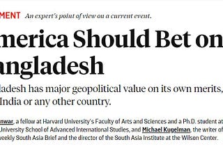 Regime change in Bangladesh
