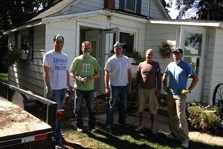 Jim doing what he does best, helping people (after the boulder floods)